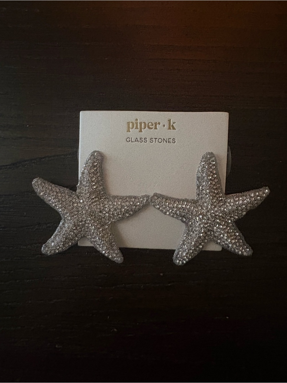 NEW Piper K Silver Starfish Earrings